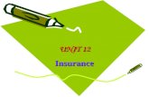 UNIT 12 Insurance. I. Introduction Classifications of Insurance Concerning means of transportation, there are four kinds of basic insurance: Marine insurance.