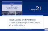 ©2014 OnCourse Learning. All Rights Reserved. CHAPTER 21 Chapter 21 Real Estate and Portfolio Theory: Strategic Investment Considerations SLIDE 1.