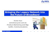 ZyXEL Confidential Bringing the Legacy Network into the Future of Broadband Annie Huo annieh@zyxel.com.tw Product Marketing and Mgt. ZyXEL Communications.