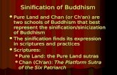 Sinification of Buddhism Pure Land and Chan (or Ch ’ an) are two schools of Buddhism that best represent the sinification/sinicization of Buddhism Pure.