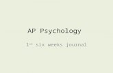 AP Psychology 1 st six weeks journal. Lessons of the Day 8/27 Journal Prompt – (Values Clarifications) Values Walks Textbooks Mini-Bio project Ivan Pavlov,