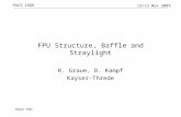 PACS IHDR 12/13 Nov 2003 PACS FPU FPU Structure, Baffle and Straylight R. Graue, D. Kampf Kayser-Threde.