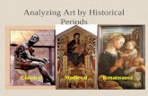 Analyzing Art by Historical Periods ClassicalMedievalRenaissance.