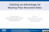 Gaining an Advantage by Sharing Your Research Data Andrew Sallans Head of Strategic Data Initiatives University of Virginia Library als9q@virginia.edu.