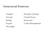 Structural Patterns AdapterDynamic Linkage IteratorVirtual Proxy BridgeDecorator FaçadeCashe Management Flyweight.