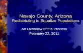 Navajo County, Arizona Redistricting to Equalize Populations An Overview of the Process February 22, 2011.