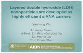 Layered double hydroxide (LDH) nanoparticles are developed as highly efficient siRNA carriers Yanheng Wu Advisory Team: A/Prof. Zhi Ping (Gordon) Xu Dr.