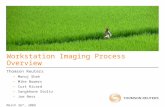 Workstation Imaging Process Overview Thomson Reuters –Manoj Shah –Mike Bowers –Curt Ricard –Sangkhone Stoltz –Joe Ness March 26 th, 2009.
