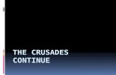 Quick Review – Causes of the Crusades  Turks control Holy Land in 1071  Turks threaten Constantinople in the 1090s  Byzantine emperor asks Pope Urban.