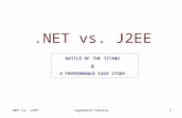 .NET vs. J2EEJagadeesh Danala1.NET vs. J2EE BATTLE OF THE TITANS & A PERFORMANCE CASE STUDY.
