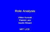 Role Analysis Viktor Kuncak Patrick Lam Martin Rinard MIT LCS.