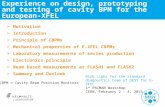 Experience on design, prototyping and testing of cavity BPM for the European-XFEL > Motivation > Introduction > Principle of CBPMs > Mechanical properties.