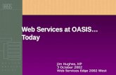 Web Services at OASIS… Today Jim Hughes, HP 3 October 2002 Web Services Edge 2002 West.