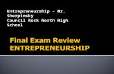 Entrepreneurship - Mr. Sherpinsky Council Rock North High School.