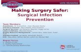 Making Surgery Safer: Making Surgery Safer: Surgical Infection Prevention Team Members: Anesthesia: W. Scott Jellish – chair, Maureen Kawka Infectious.