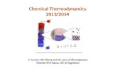 Chemical Thermodynamics 2013/2014 1 st Lecture: The History and the Laws of Thermodynamics Valentim M B Nunes, UD de Engenharia.