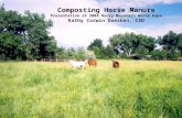 Composting Horse Manure Presentation at 2004 Rocky Mountain Horse Expo Kathy Corwin Doesken, CSU.
