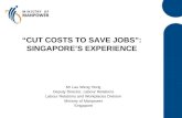 “CUT COSTS TO SAVE JOBS”: SINGAPORE’S EXPERIENCE Mr Lau Weng Hong Deputy Director, Labour Relations Labour Relations and Workplaces Division Ministry of.
