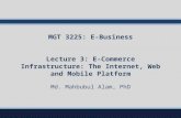 MGT 3225: E-Business Lecture 3: E-Commerce Infrastructure: The Internet, Web and Mobile Platform Md. Mahbubul Alam, PhD.