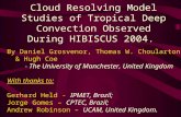 Cloud Resolving Model Studies of Tropical Deep Convection Observed During HIBISCUS 2004. By Daniel Grosvenor, Thomas W. Choularton, & Hugh Coe - The University.