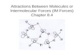 Attractions Between Molecules or Intermolecular Forces (IM Forces) Chapter 8.4.