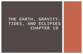 THE EARTH, GRAVITY, TIDES, AND ECLIPSES CHAPTER 19.