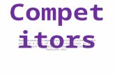 Competitors Task - Research competitors with a criteria and produce a list of positive/negatives on each thing such as colour scheme, functionality, features.