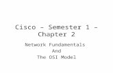 Cisco – Semester 1 – Chapter 2 Network Fundamentals And The OSI Model.