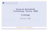 Eurocom Worldwide Technology Survey 2008 Findings February 2008.