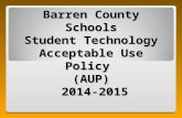 Barren County Schools Student Technology Acceptable Use Policy (AUP) 2014-2015.