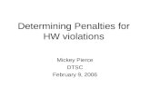 Mickey Pierce DTSC February 9, 2006 Determining Penalties for HW violations.