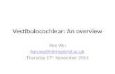 Vestibulocochlear: An overview Ken Wu ken.wu09@imperial.ac.uk Thursday 17 th November 2011.