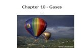 Chapter 10 - Gases Pressure = force/area Pop Your Top Atmospheric Pressure 1 atm = 760 mm Hg = 760 torr = 101,325 Pa = 101.325 kPa.