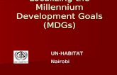 Localizing the Millennium Development Goals (MDGs) UN-HABITAT Nairobi.