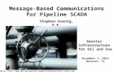 Message-Based Communications for Pipeline SCADA Stephen Koenig, P.E. Smarter Infrastructure for Oil and Gas December 3, 2013 Houston, TX source: .