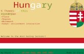 Hungary L ocation L ocation 5 T hemes of this country : P lace P lace R egion R egion M ovement M ovement H uman/ environment interaction H uman/ environment.
