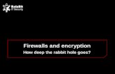 Firewalls and encryption How deep the rabbit hole goes?