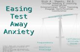 Metacognitive awareness Preparedness/ Practice/ Knowledge Confidence/ Attitude/ Drive Easing Test Away Anxiety Rick A. Sheets, Ed.D. College Reading &