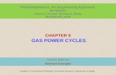 CHAPTER 9 GAS POWER CYCLES Lecture slides by Mehmet Kanoglu Copyright © The McGraw-Hill Education. Permission required for reproduction or display. Thermodynamics: