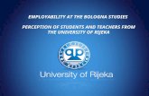 EMPLOYABILITY AT THE BOLOGNA STUDIES PERCEPTION OF STUDENTS AND TEACHERS FROM THE UNIVERSITY OF RIJEKA.
