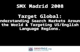 SMX Madrid 2008 Target Global: Understanding Search Markets Around the World & Targeting US/English Language Regions.