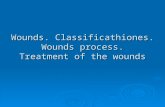 Wounds. Classificathiones. Wounds process. Treatment of the wounds.