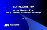 ELK MEADOWS HOA Water Master Plan (Supply, Treatment, Distribution, and Storage) May 2005.
