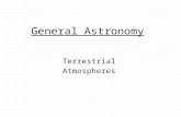 General Astronomy Terrestrial Atmospheres. Cosmic Abundances.