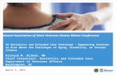 VA Geriatrics and Extended Care Continuum – Empowering Veterans to Rise Above the Challenges of Aging, Disability, or Serious Illness 1 March 3, 2015 Richard.