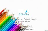 A Report on Patent Agent Examination By- Asif Razzaq asifrazzaq@biofin.net.