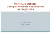 DR. LIKA GLONTI NTO GEORGIA Tempus 2010: Georgia-Armenia cooperation perspectives.