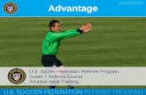 Advantage U.S. Soccer Federation Referee Program Grade 7 Referee Course Amateur Adult Training.