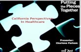 California Perspectives In Healthcare Presenter: Charlene Parham.