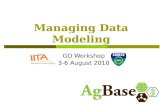 Managing Data Modeling GO Workshop 3-6 August 2010.